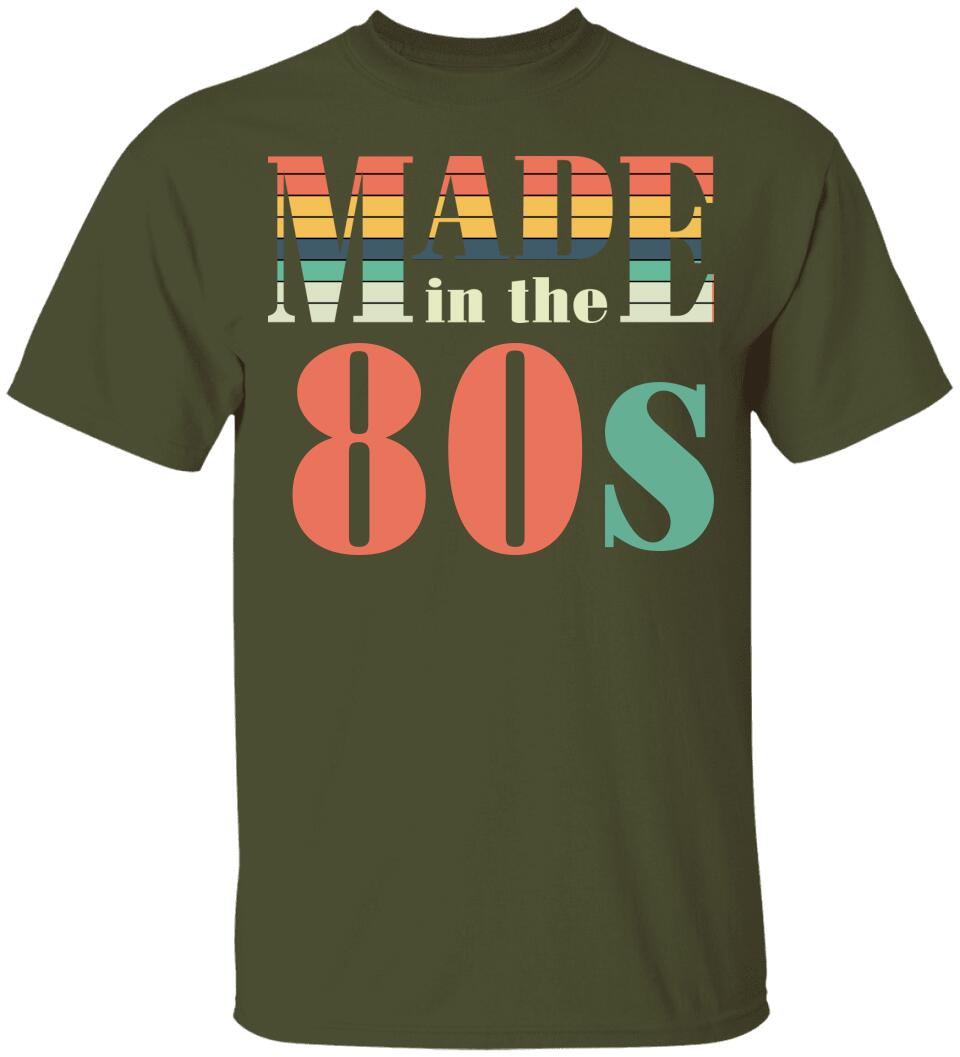 Made in the 80s Personalized Vintage Tshirt