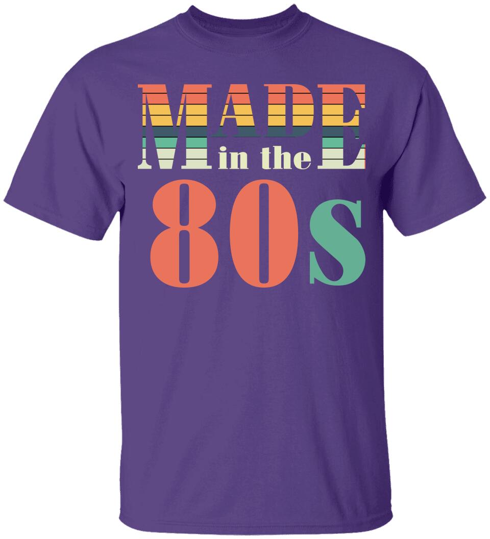 Made in the 80s Personalized Vintage Tshirt
