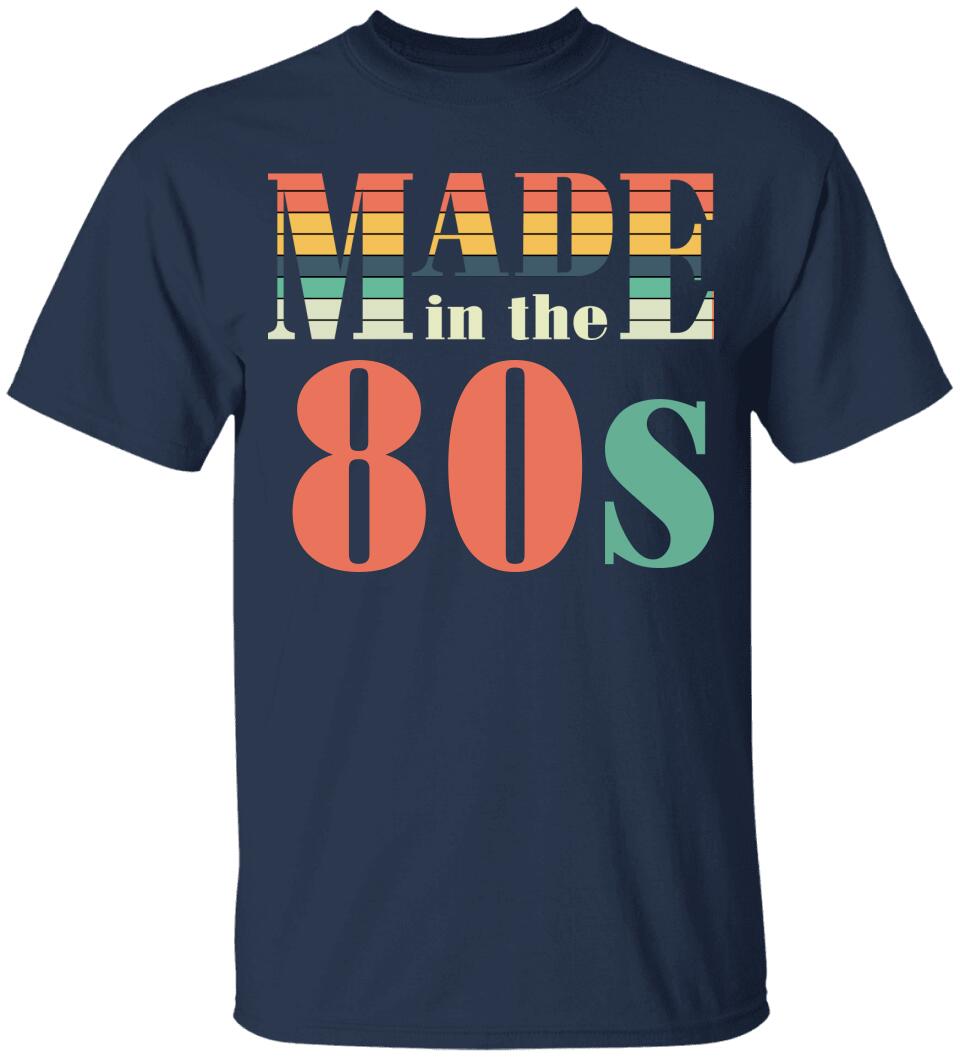 Made in the 80s Personalized Vintage Tshirt