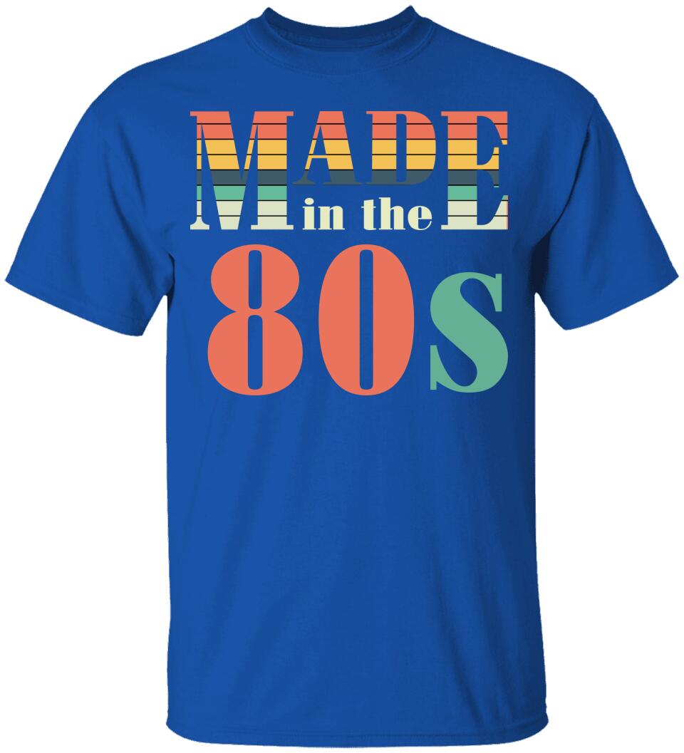 Made in the 80s Personalized Vintage Tshirt