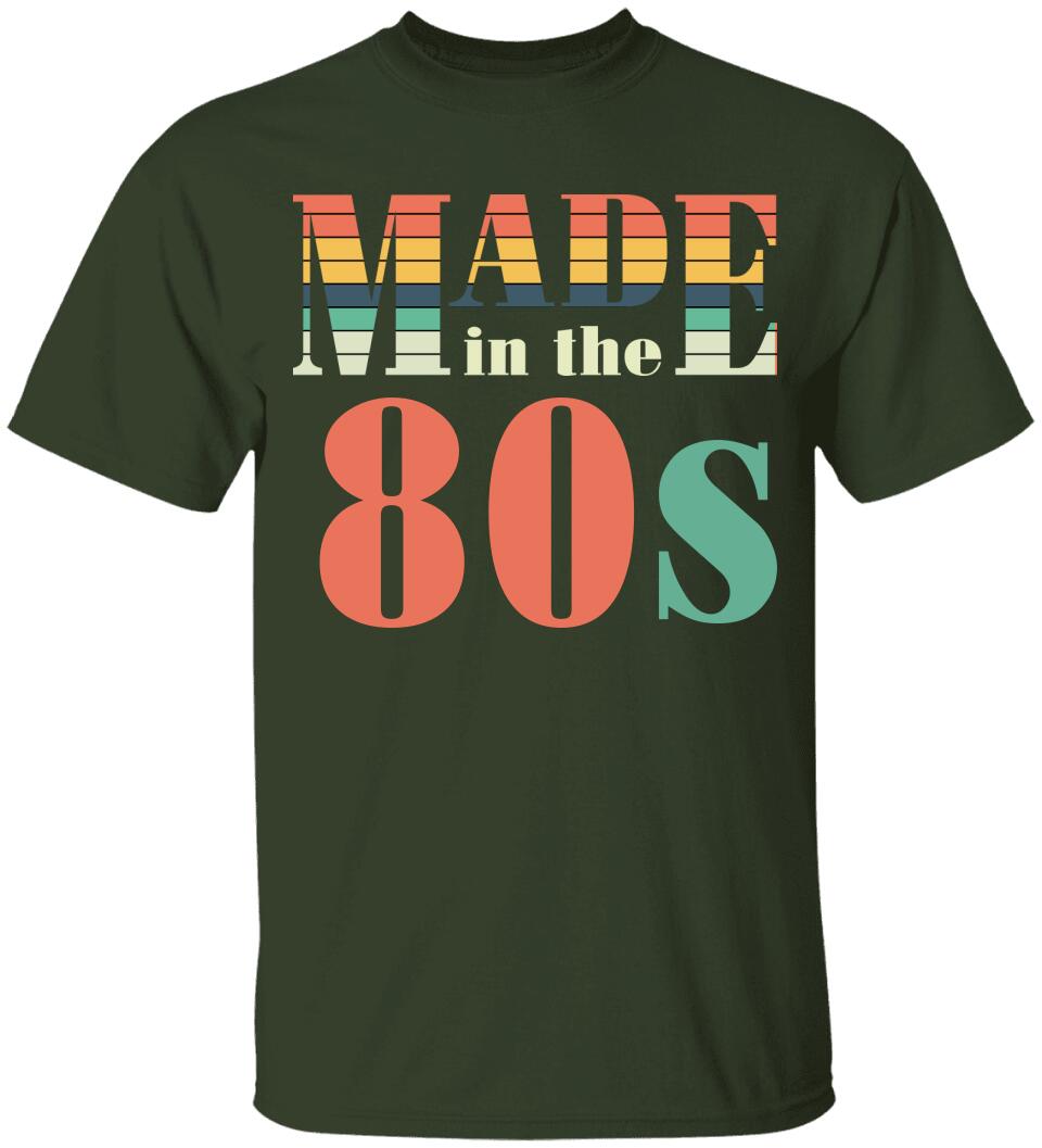 Made in the 80s Personalized Vintage Tshirt