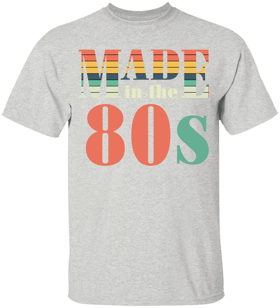 Made in the 80s Personalized Vintage Tshirt