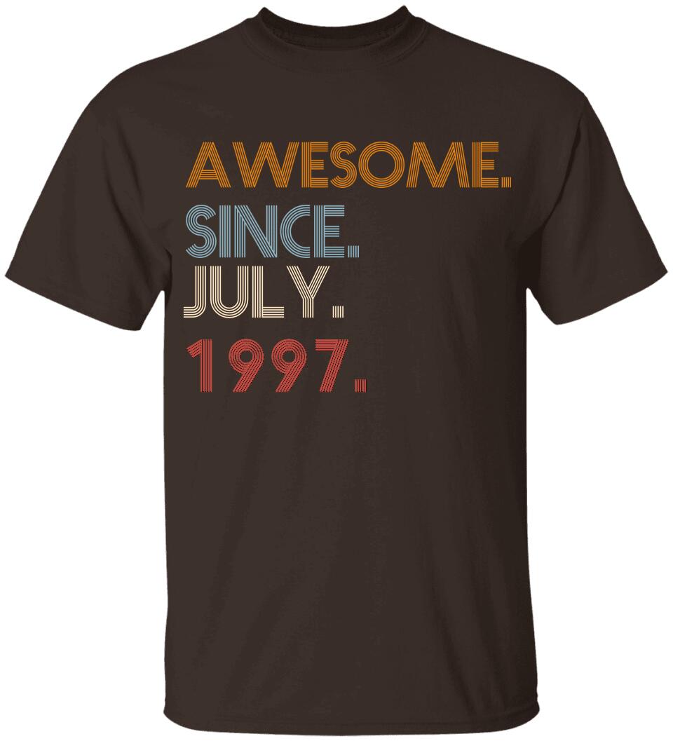 Awesome Since Personalized Vintage Tshirt Birthday Gift Ideas