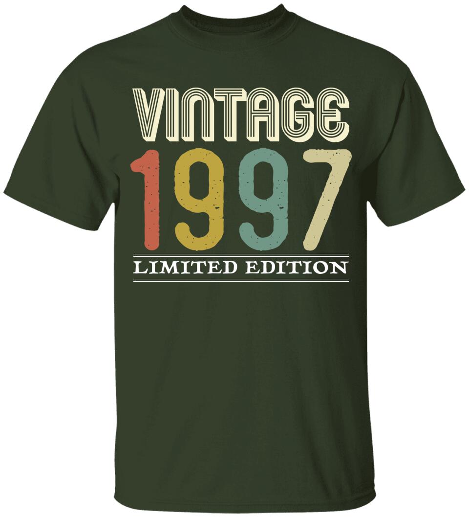 Vinatge 1997, Limited Edition T-Shirt - 25th Birthday Gift Ideas