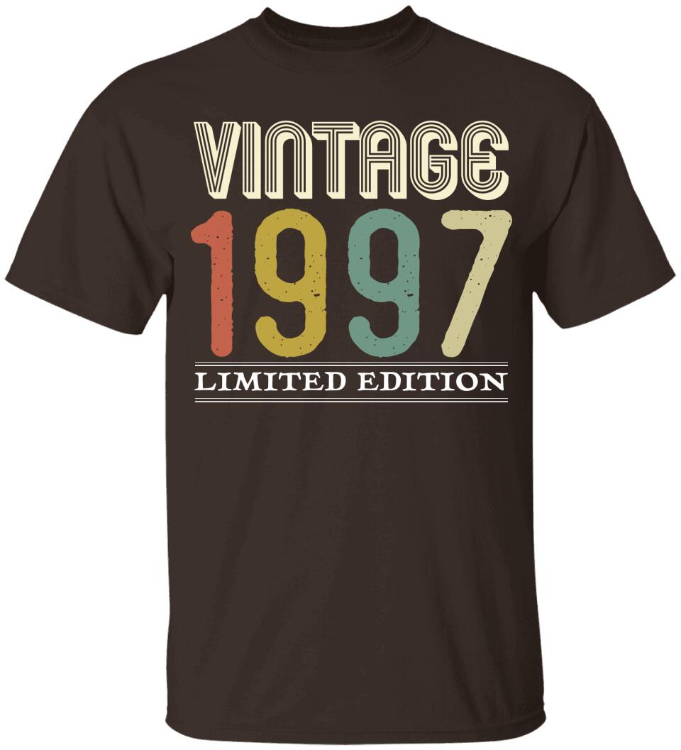 Vinatge 1997, Limited Edition T-Shirt - 25th Birthday Gift Ideas