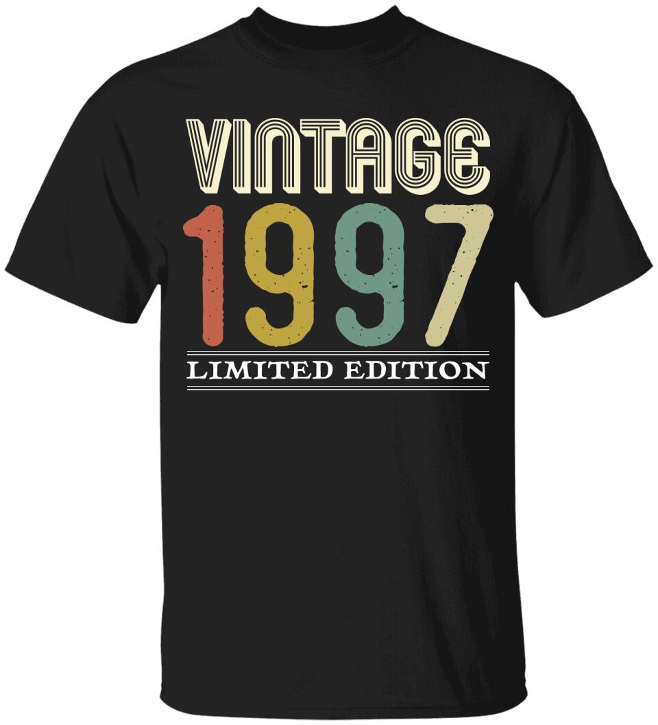 Vinatge 1997, Limited Edition T-Shirt - 25th Birthday Gift Ideas