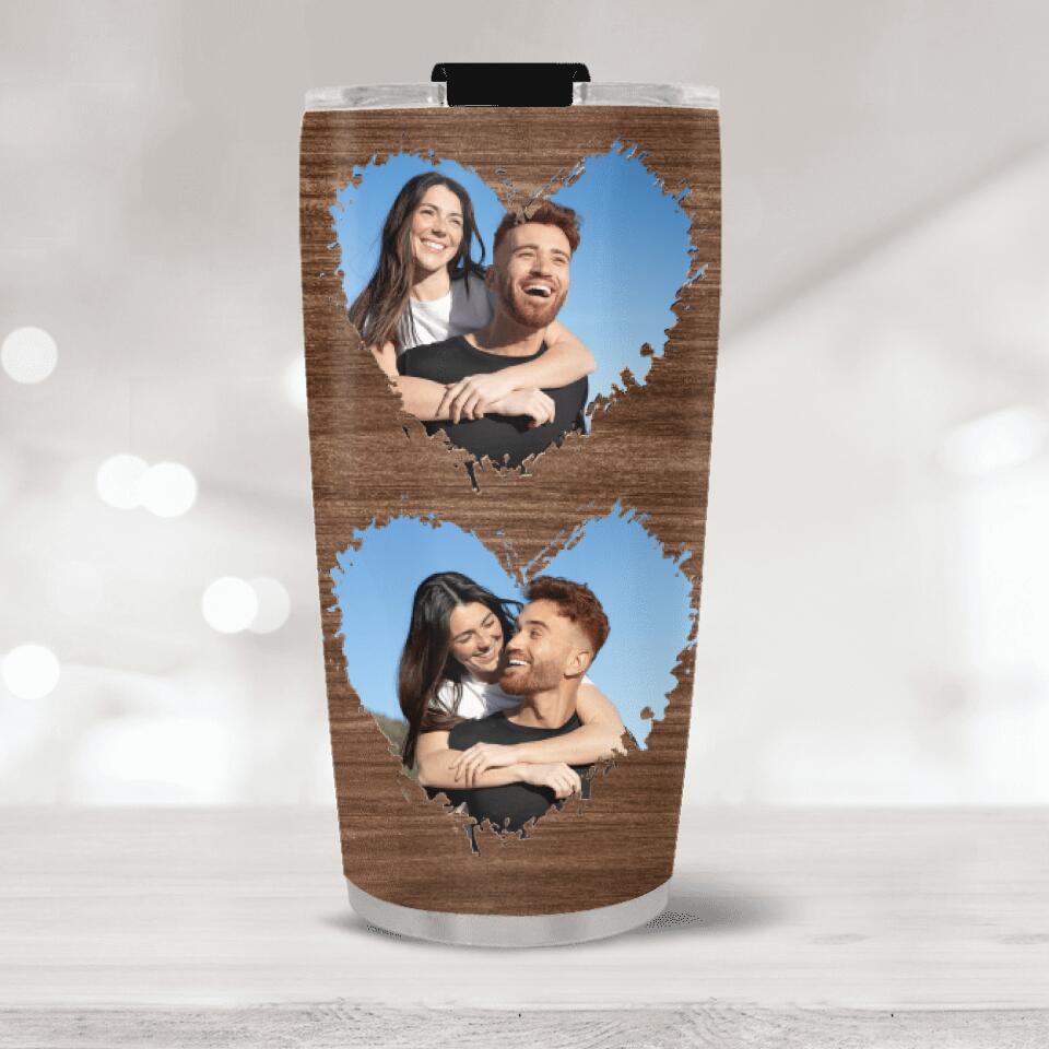 Couples Anniversary Picture Personalized Tumbler