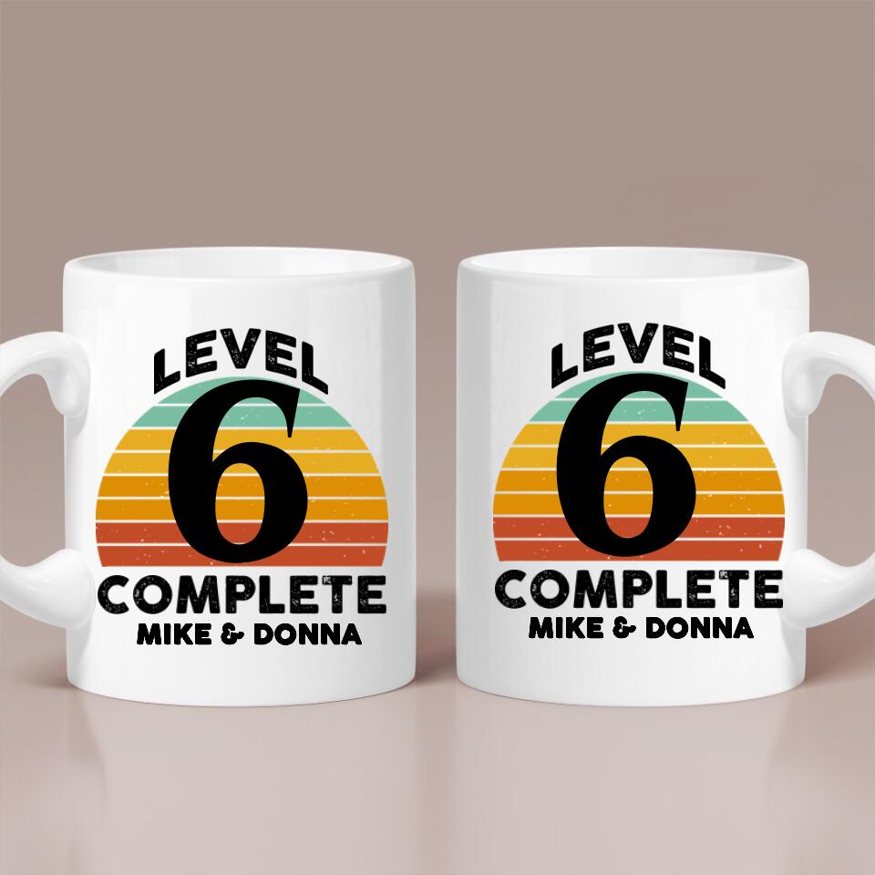 6 Month Anniversary Personalized White Mug