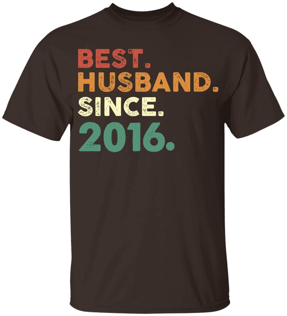 Best Husband Since - Personalized Anniversary Tshirt - Custom Years