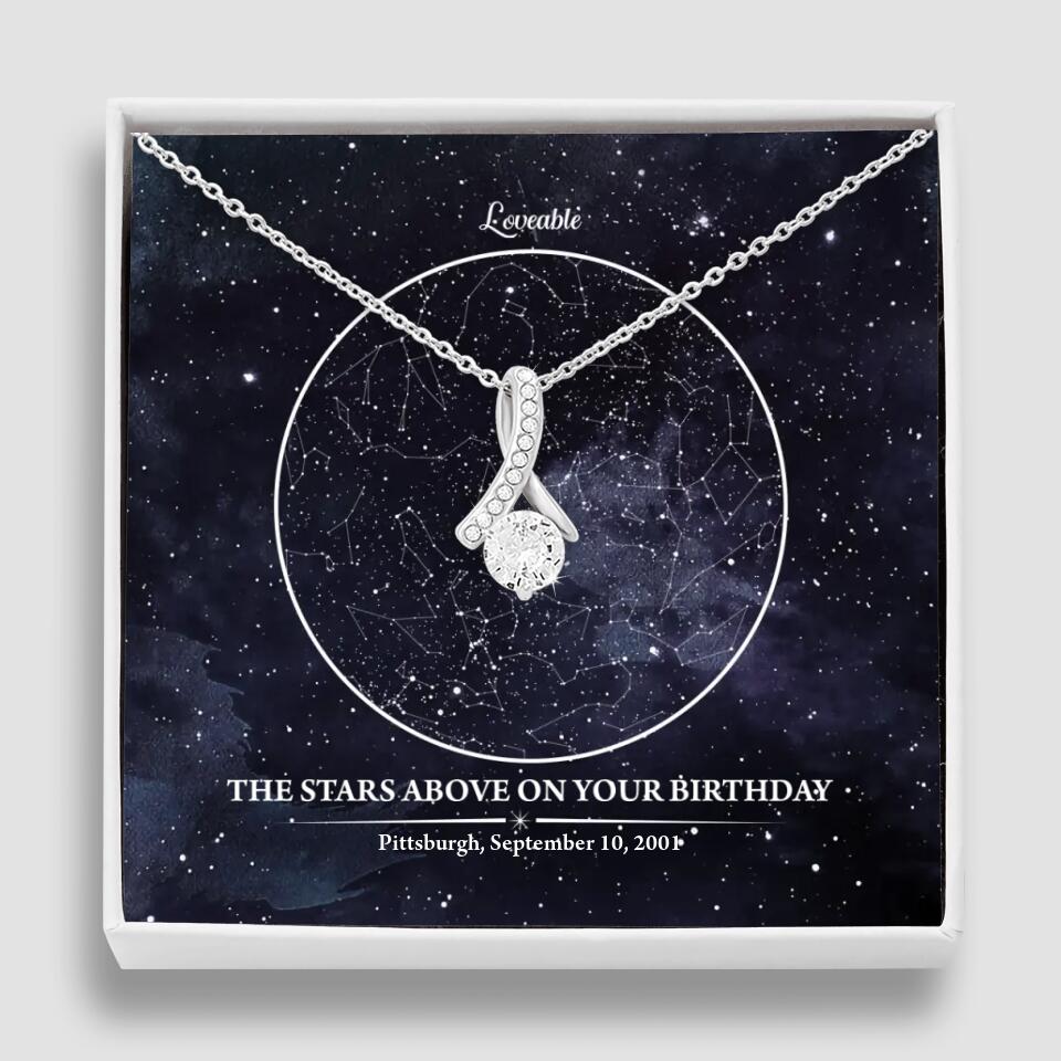 The Star Above On Your Birthday Personalized Necklace