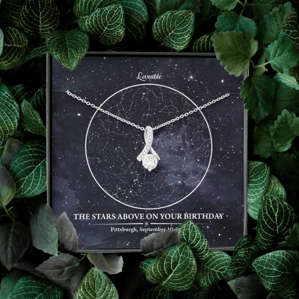 The Star Above On Your Birthday Personalized Necklace