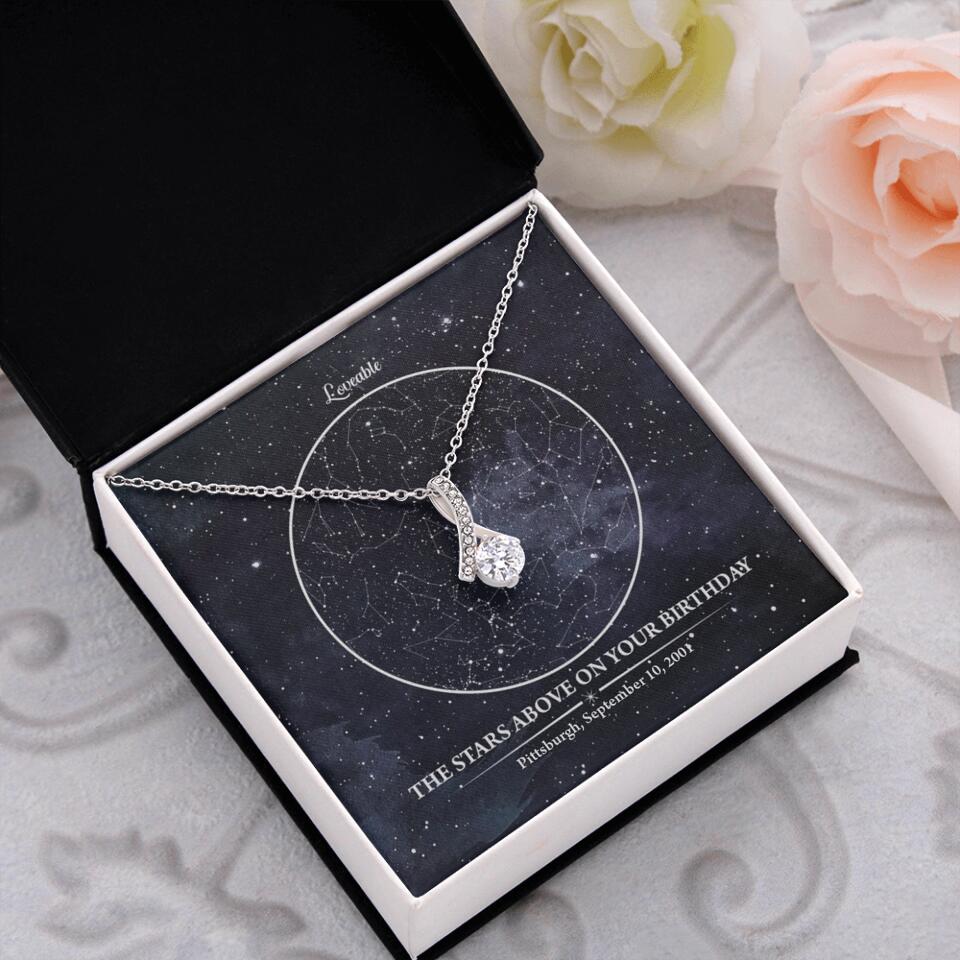 The Star Above On Your Birthday Personalized Necklace