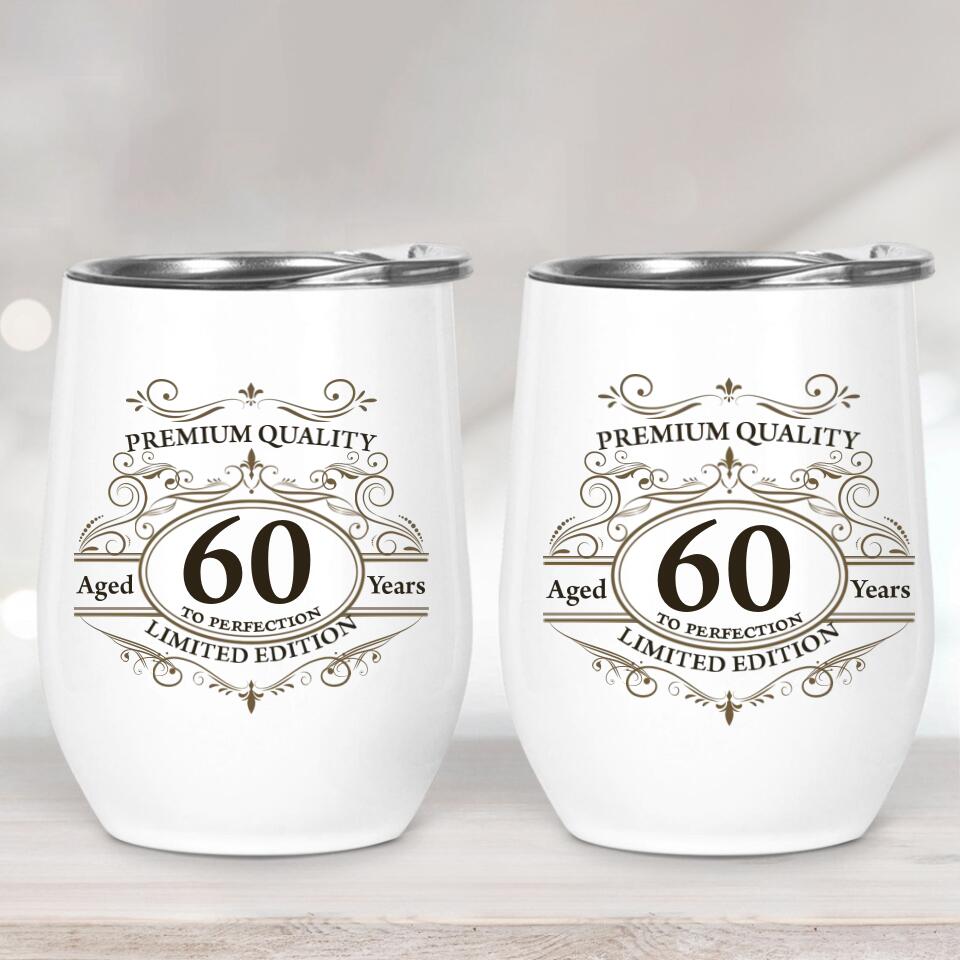 Premium Quality Vintage Edition Personalized Wine Tumbler Classic Birthday Gift