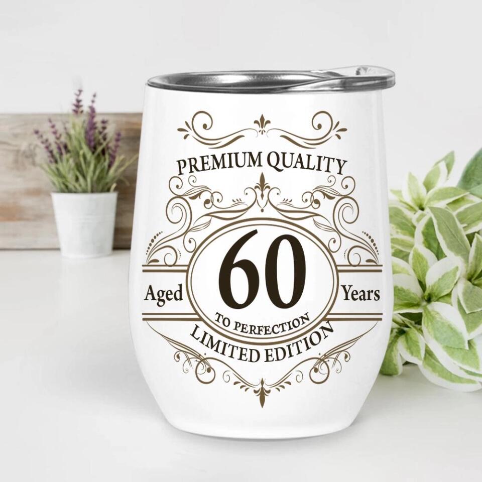 Premium Quality Vintage Edition Personalized Wine Tumbler Classic Birthday Gift