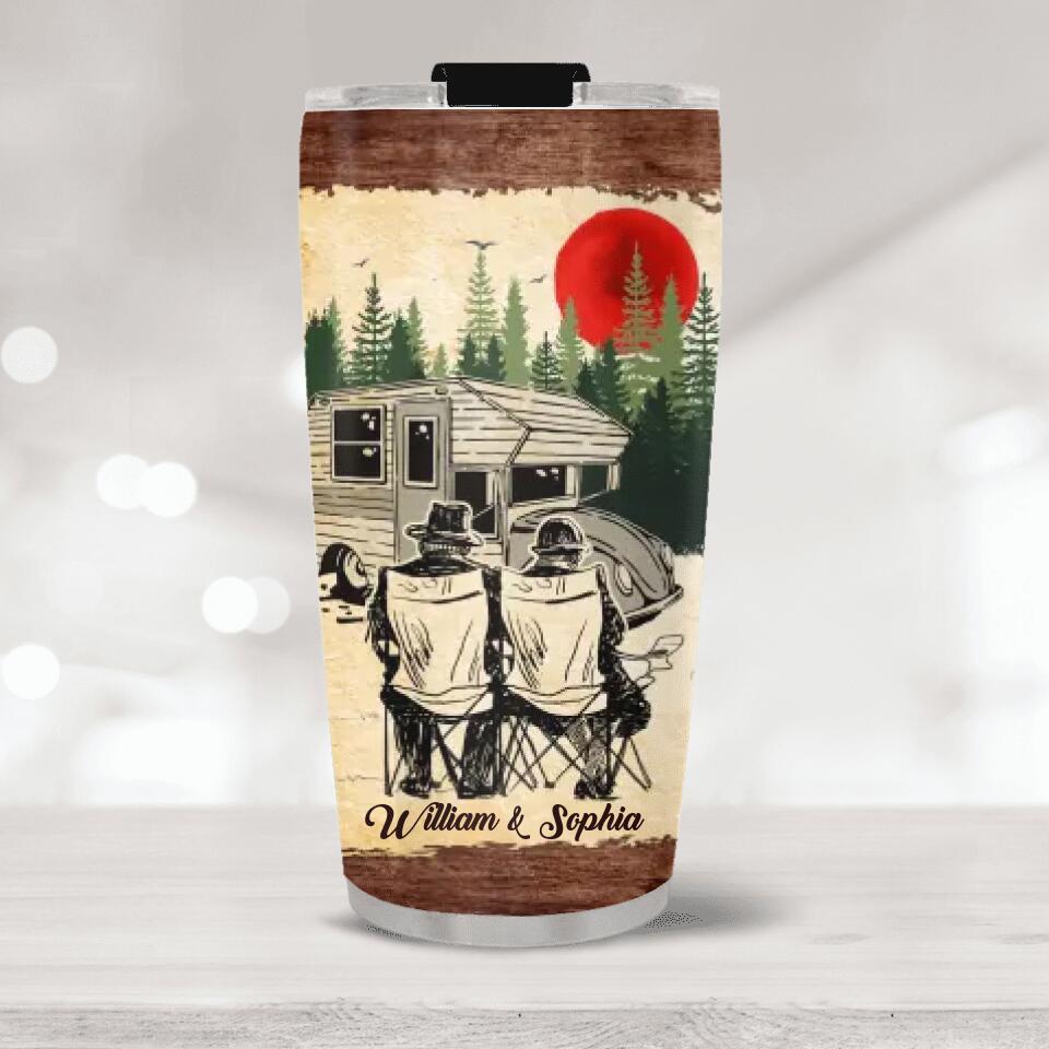 I Want To Hold Your Hand At 80 Camping Personalized Tumbler Grandparents Day Gifts