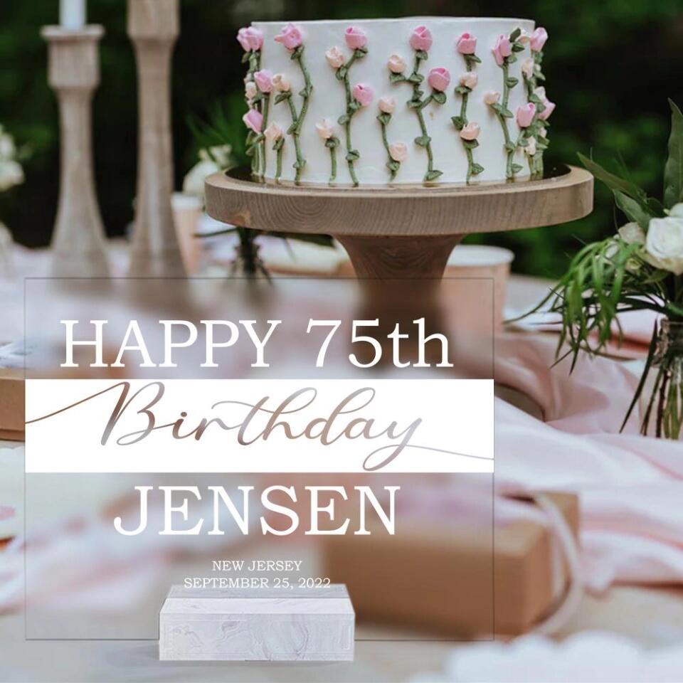 Happy Birthday Best Gift For Him Her - Personalized Acrylic Plaque