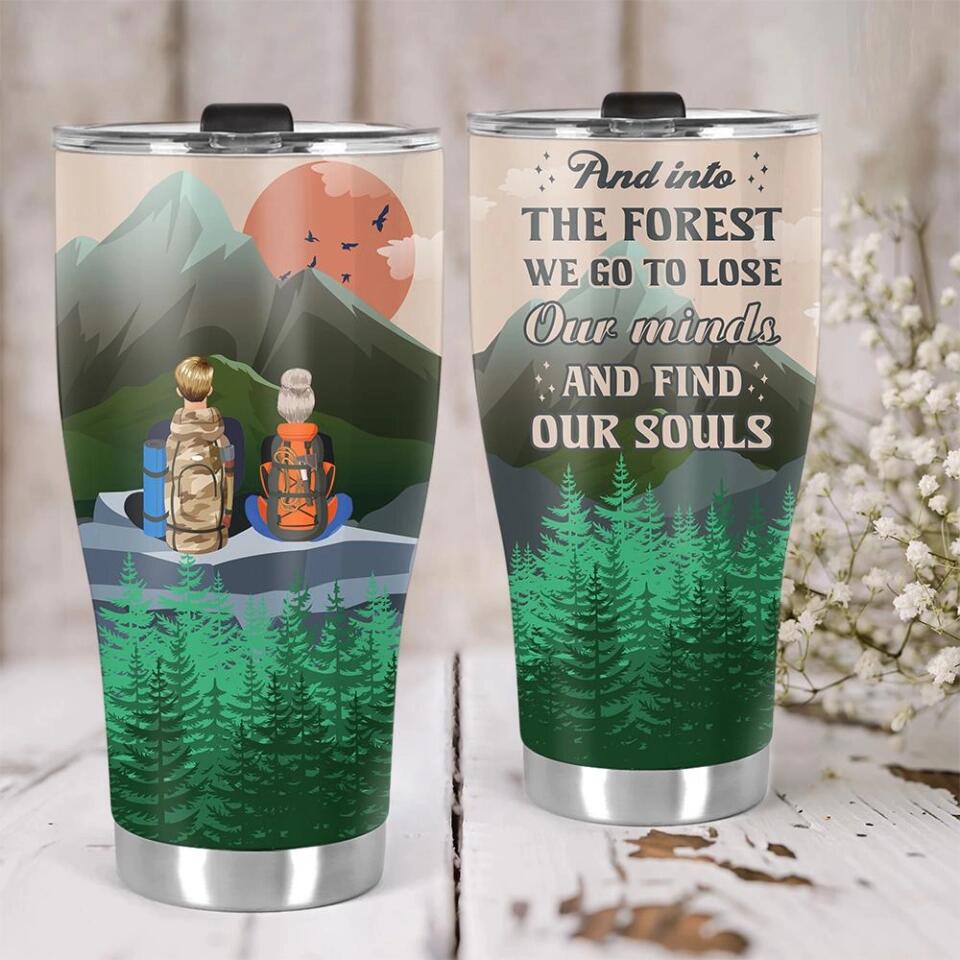 Into The Forest We Go Camping Tumbler