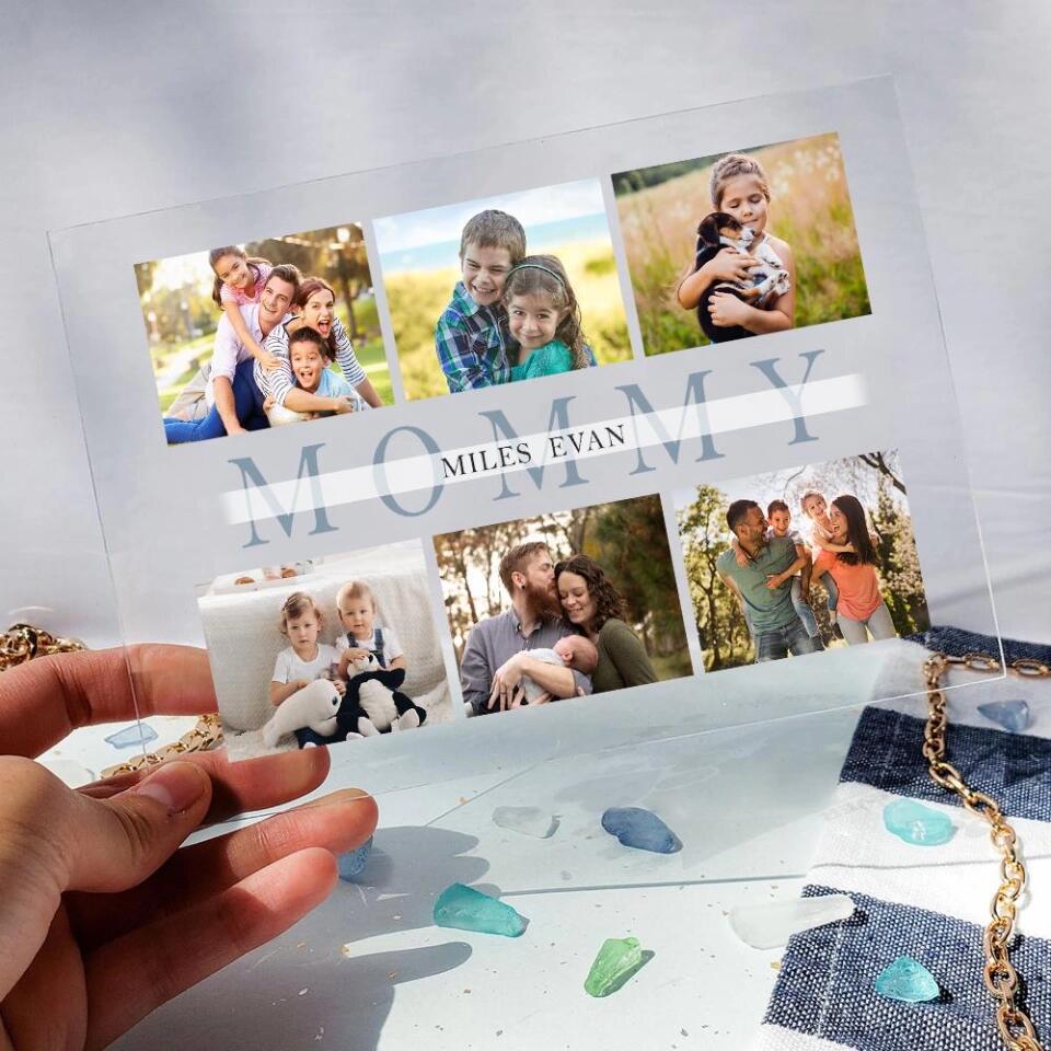 Custom Best Daddy/Mommy Ever 6 Photos - Personalized Acrylic Plaque