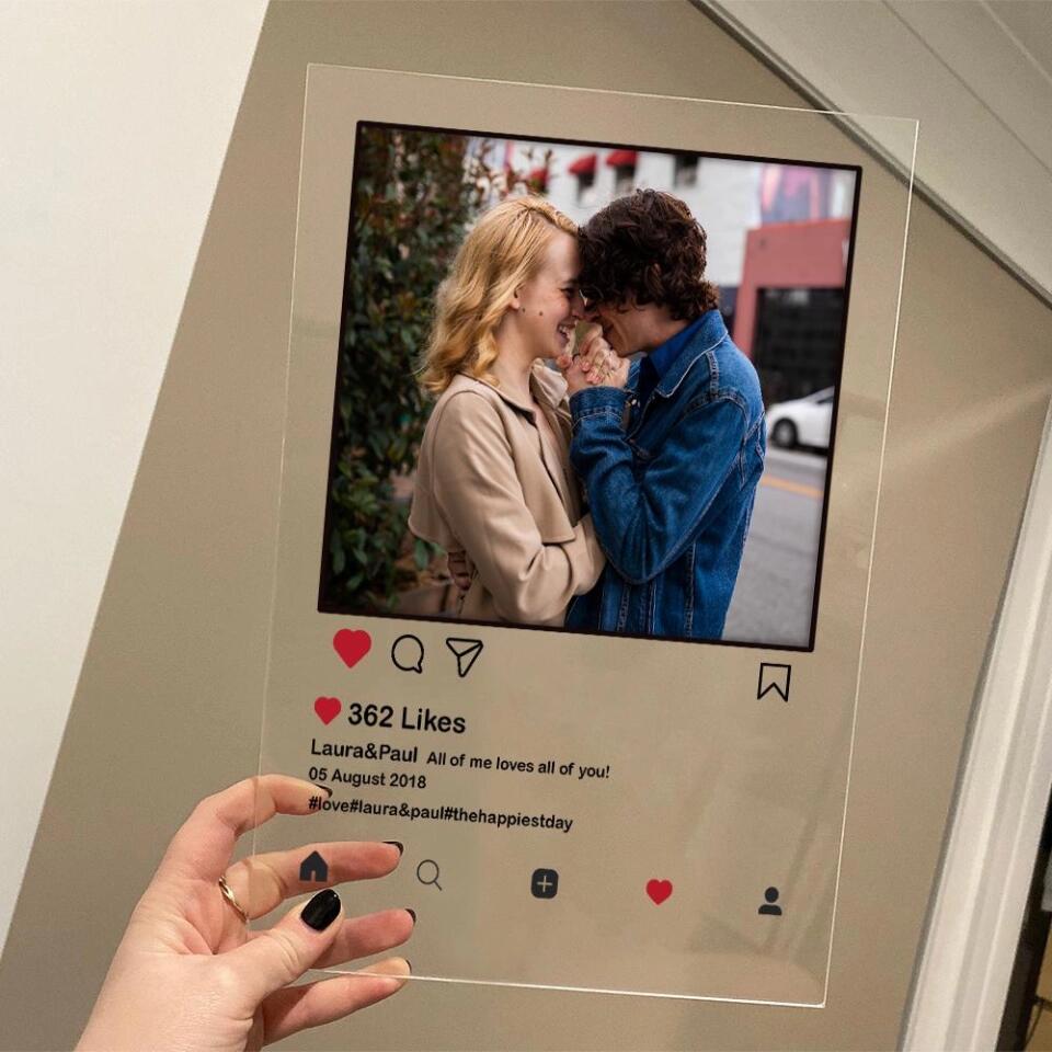 Instagram Style Personalized Acrylic Plaque