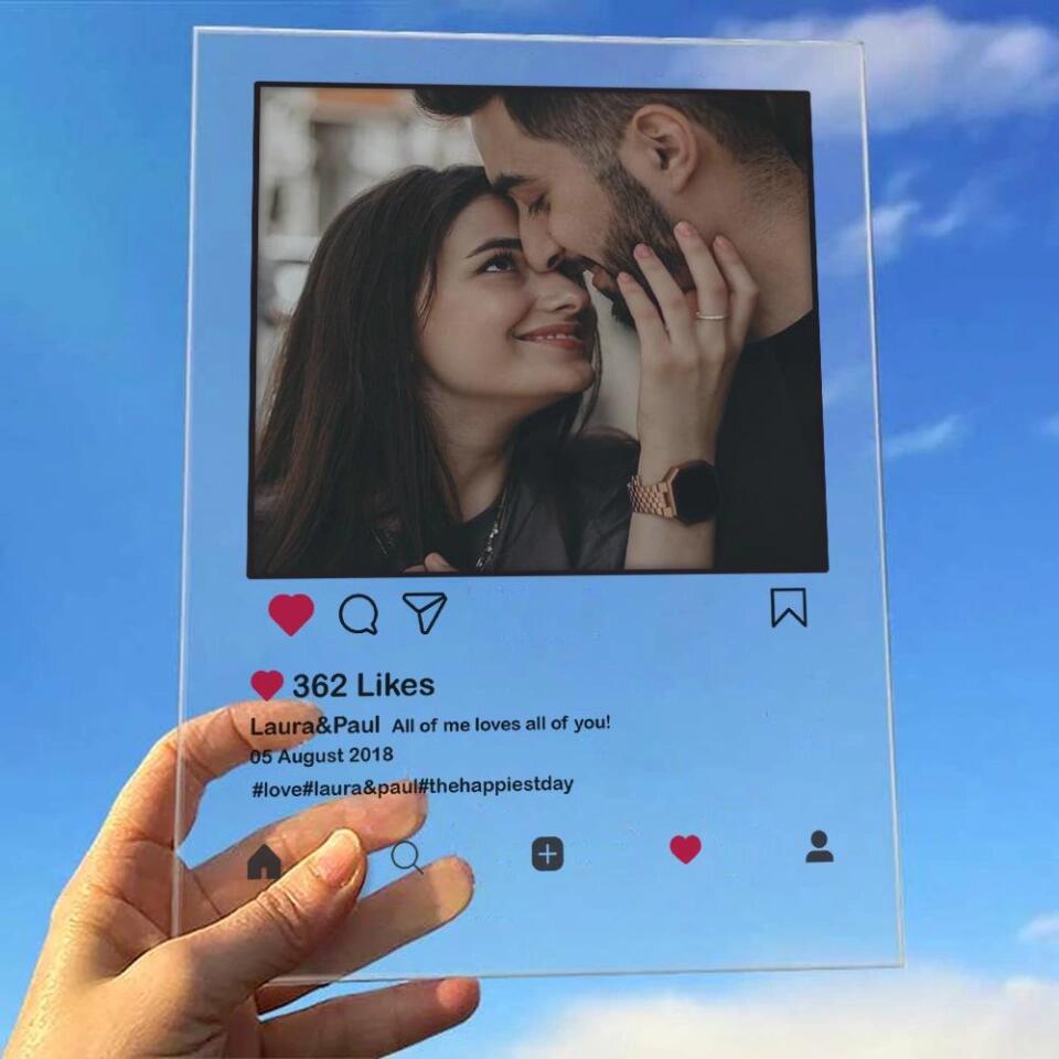 Instagram Style Personalized Acrylic Plaque