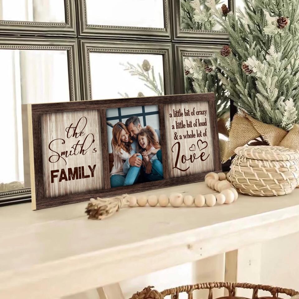 Personalized Family Name Sign - Family Rectangle Wood Sign