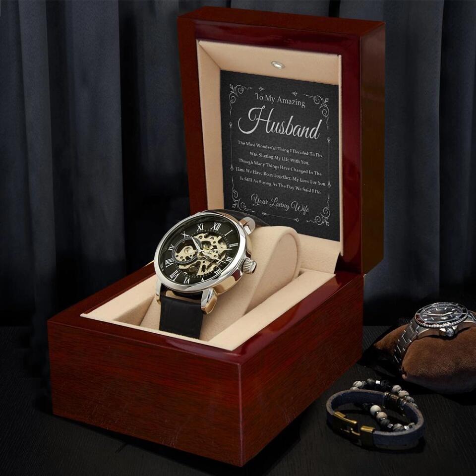 The Most Wonderful Thing I Decided Luxury Men's Watch With Message Card