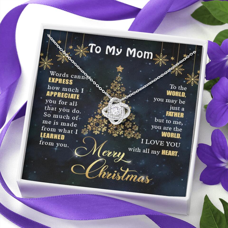 Mothers Day Message To My Mom Special Necklace Christmas Gift For Mom