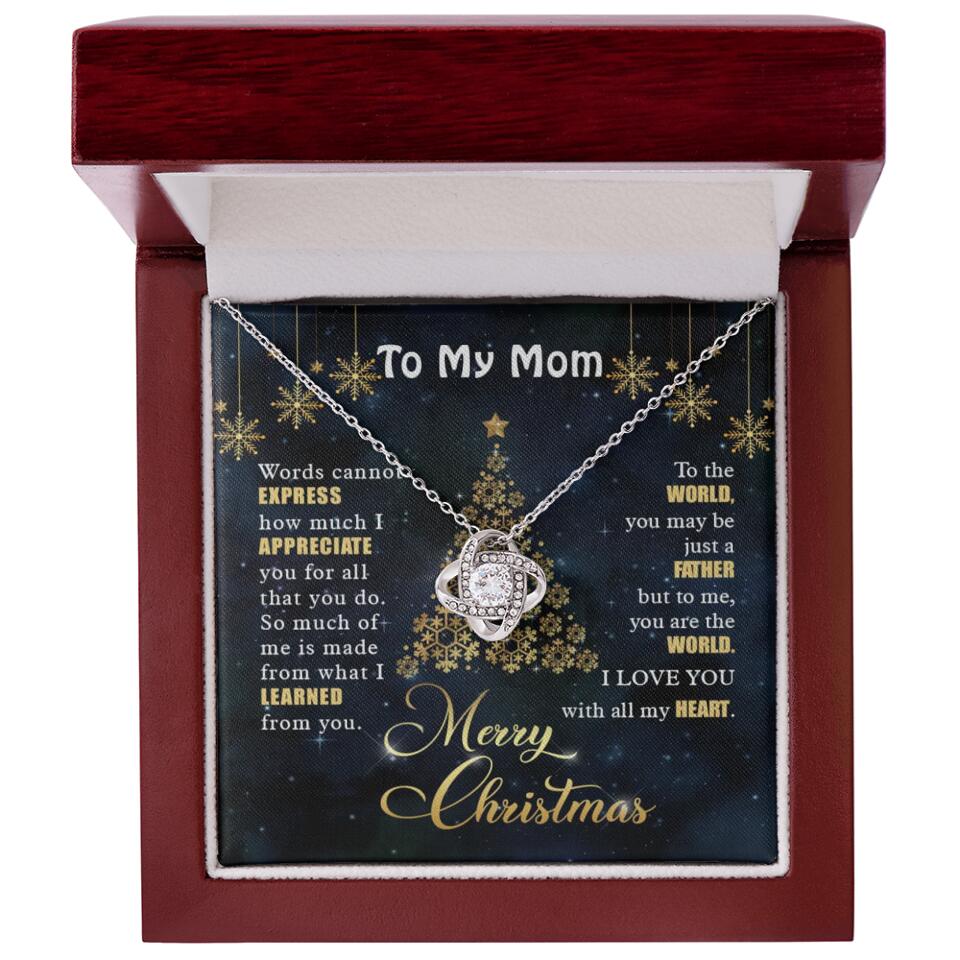 Mothers Day Message To My Mom Special Necklace Christmas Gift For Mom