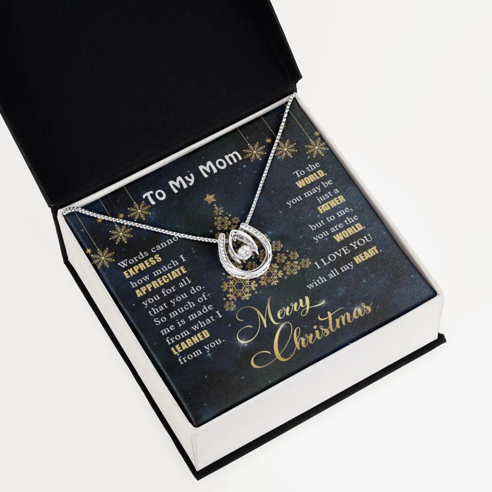 Mothers Day Message To My Mom Special Necklace Christmas Gift For Mom