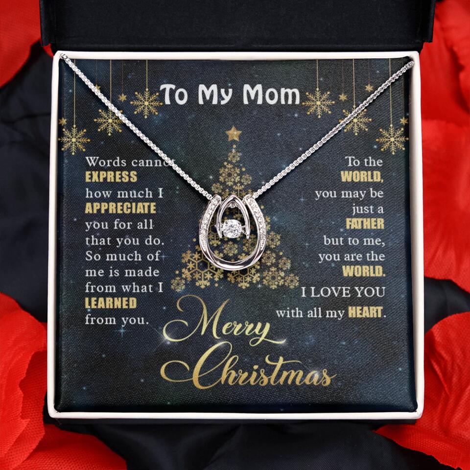 Mothers Day Message To My Mom Special Necklace Christmas Gift For Mom