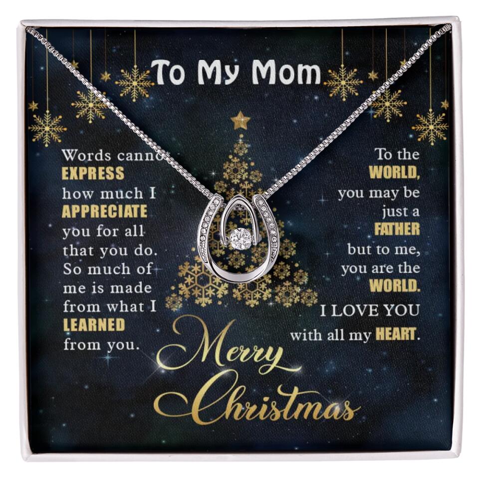 Mothers Day Message To My Mom Special Necklace Christmas Gift For Mom
