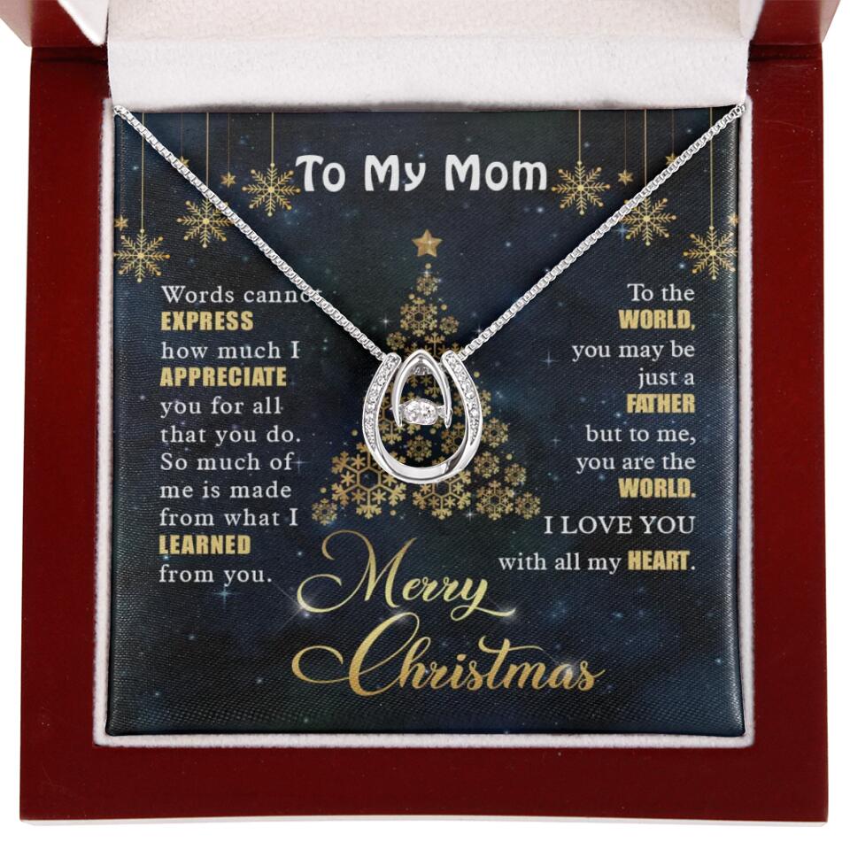 Mothers Day Message To My Mom Special Necklace Christmas Gift For Mom