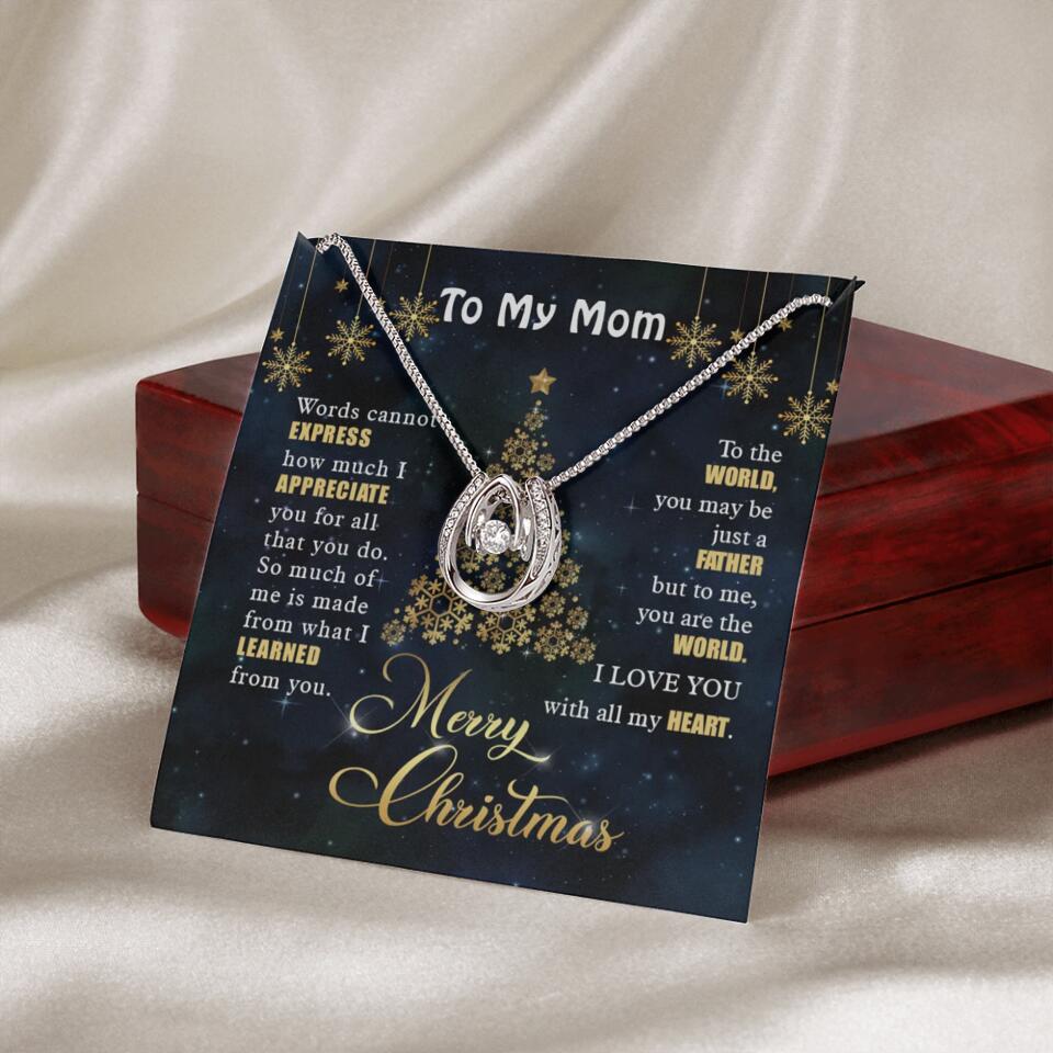 Mothers Day Message To My Mom Special Necklace Christmas Gift For Mom