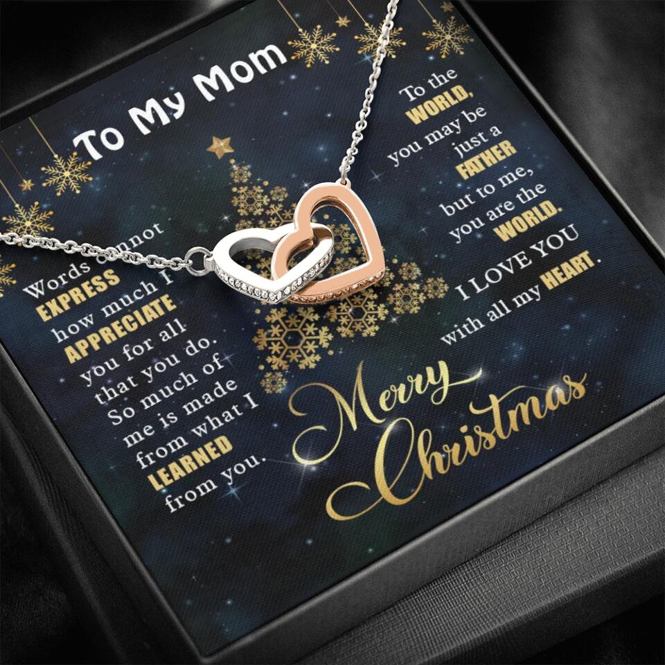 Mothers Day Message To My Mom Special Necklace Christmas Gift For Mom