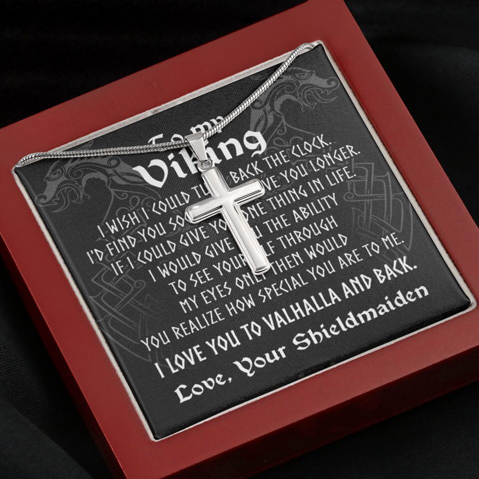 To My Viking I Love You Cuban Link Chain