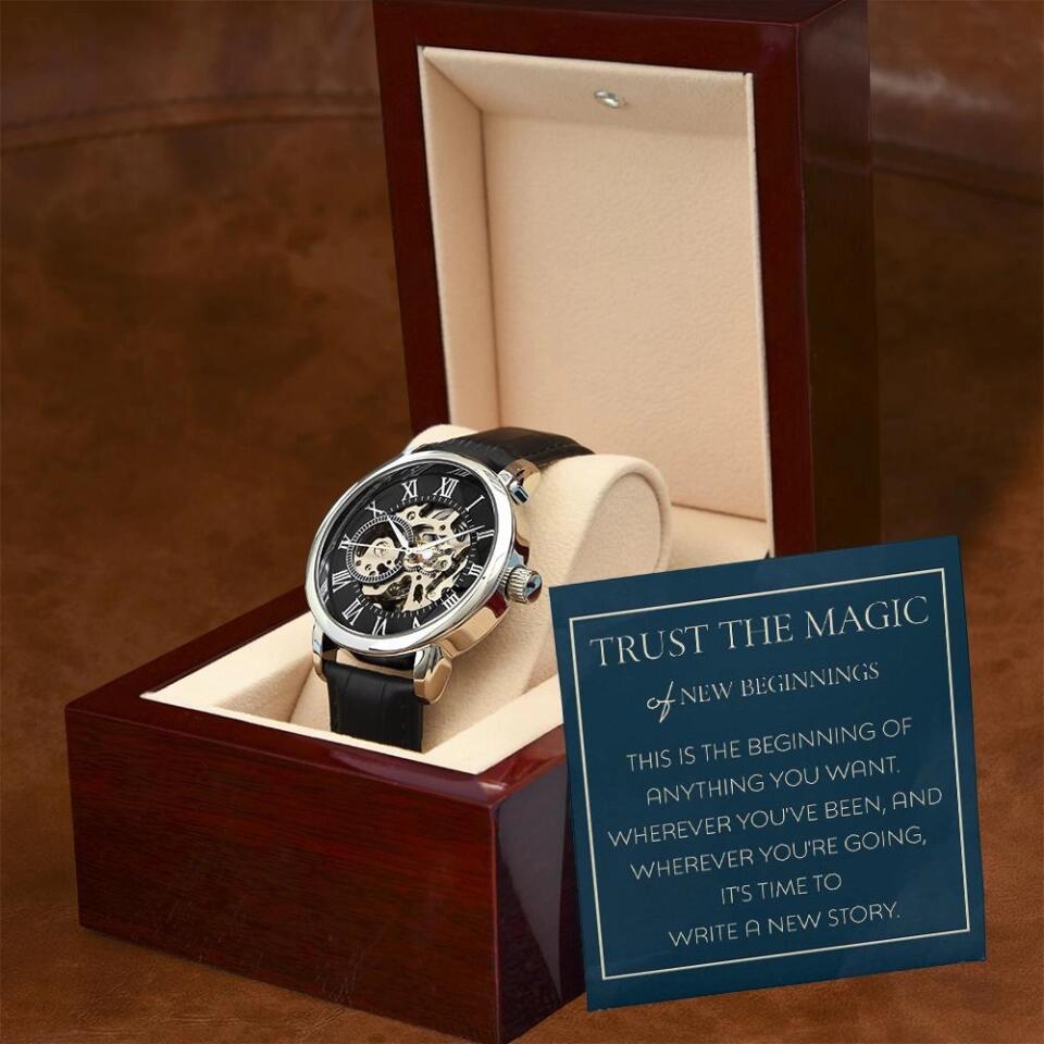 Trust The Magic of New Beginnings Personalized Watch