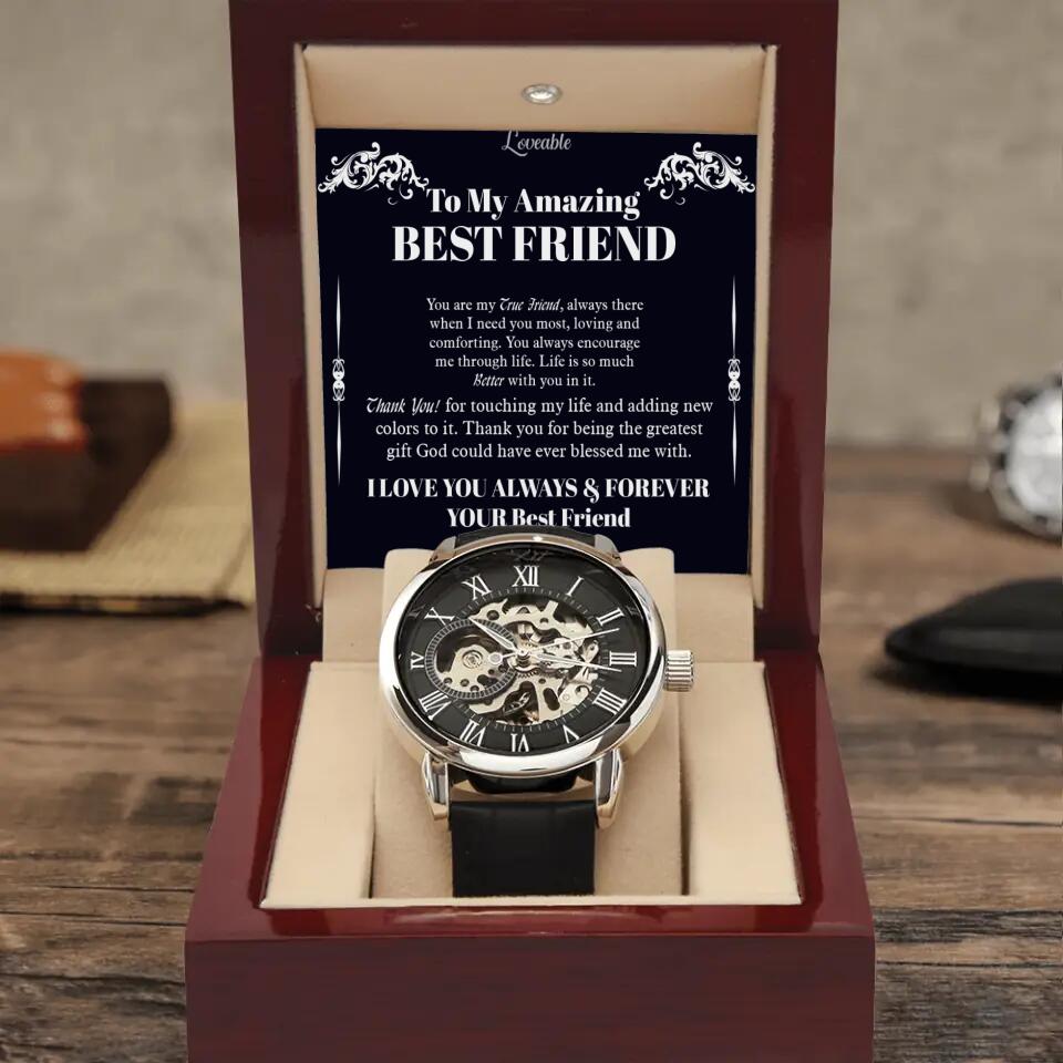 To My Amazing Best Friend - Men's Watch - Birthday Gift for Guy Friend