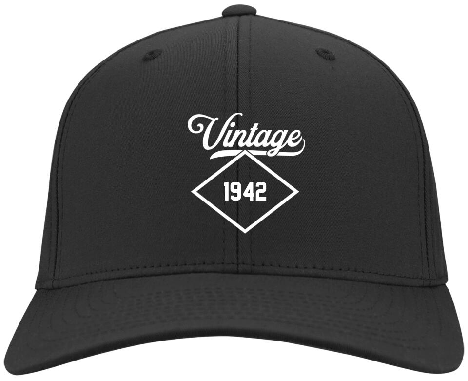 Vintage Custom Year - Personalized Twill Cap - Gift For Him