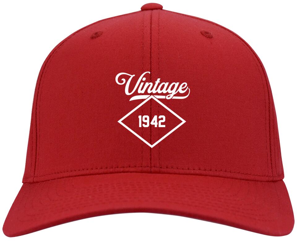 Vintage Custom Year - Personalized Twill Cap - Gift For Him