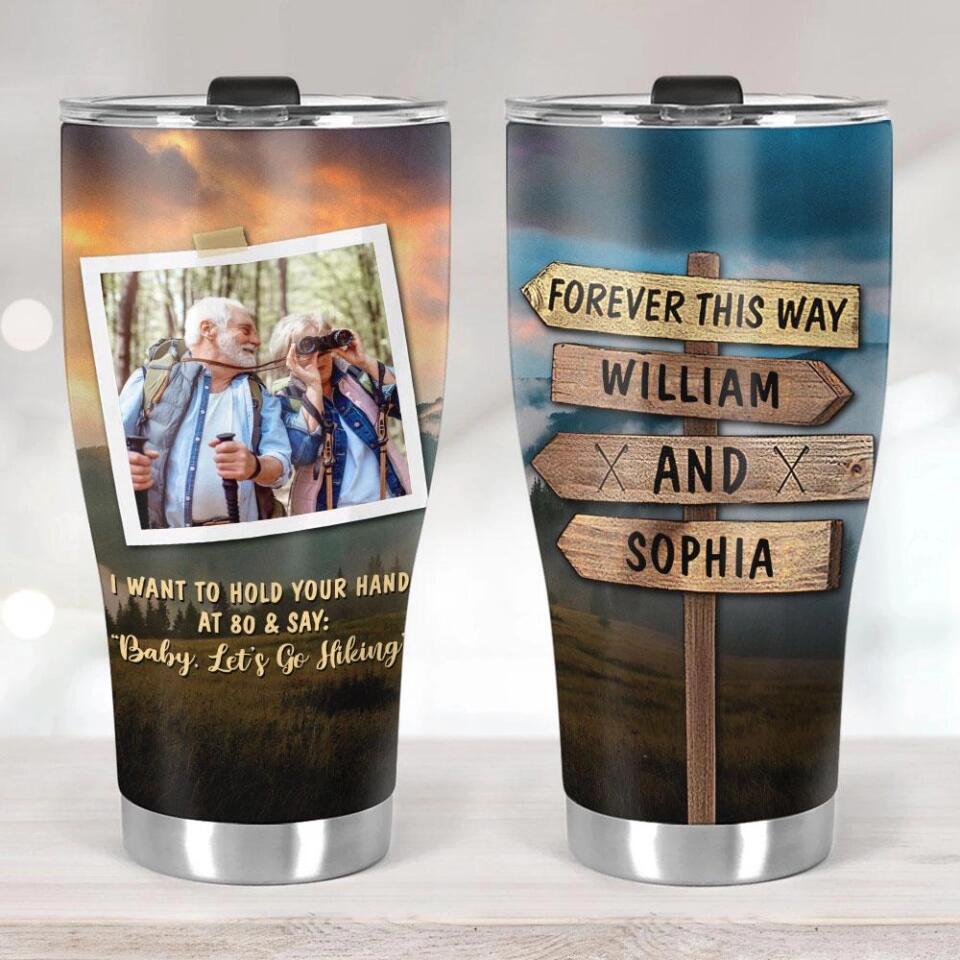 I Want To Hold Your Hand - Personalized 30OZ Tumbler - Gifts For Couple