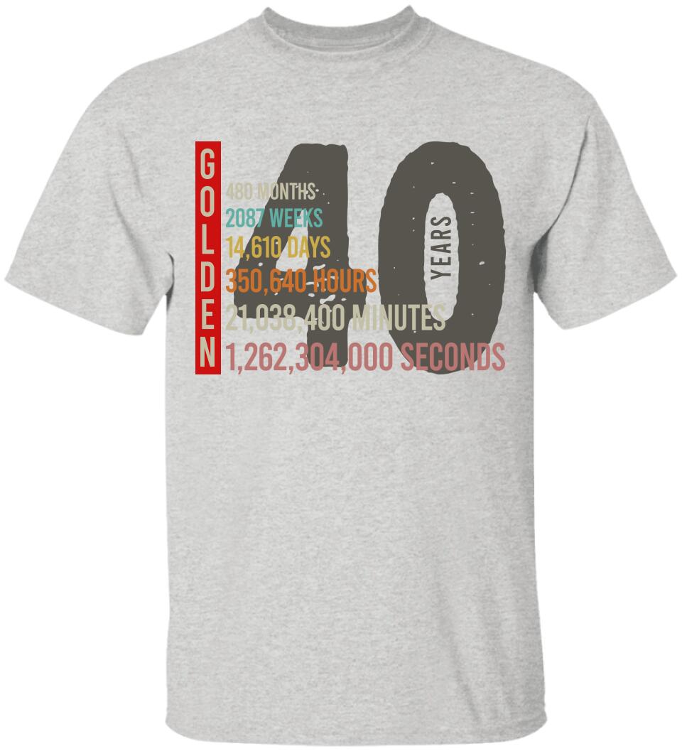 40 Wedding Anniversary Personalized Tshirt