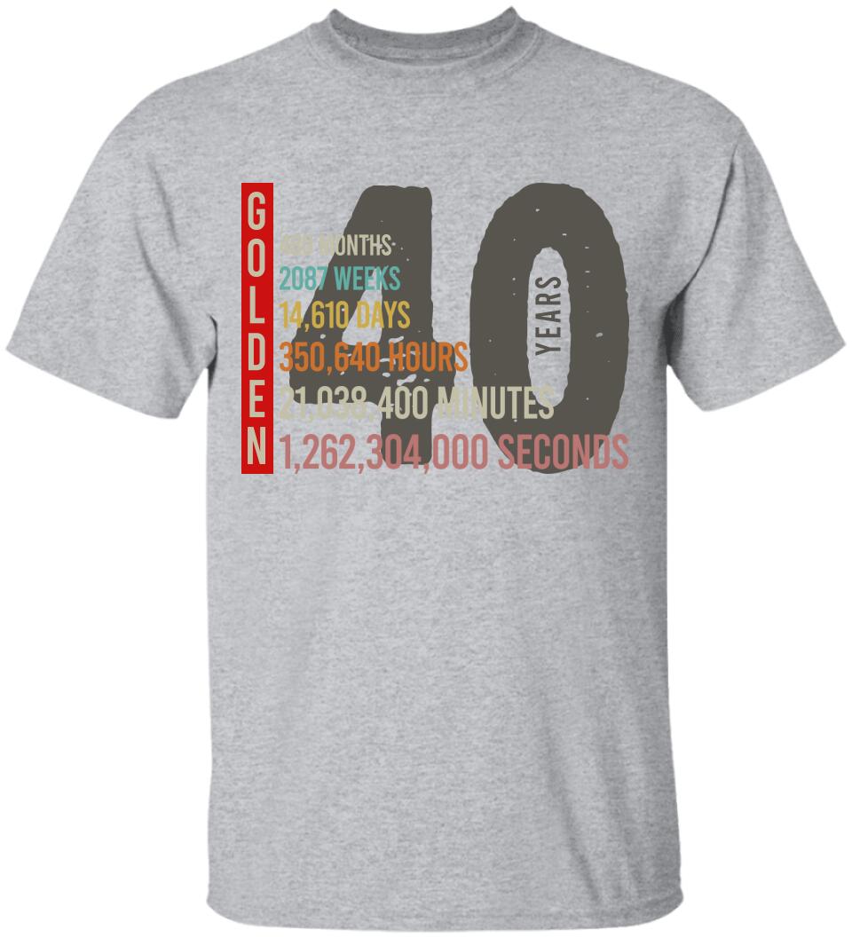 40 Wedding Anniversary Personalized Tshirt