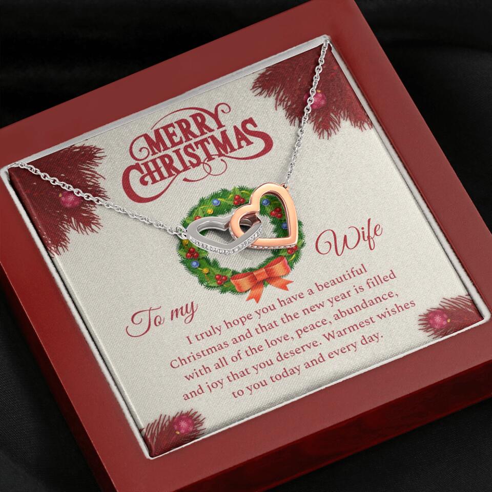 Merry Christmas I Truly Hope You Have A Beautiful Christmas - Personalized Necklace - Christmas Gifts for Wife