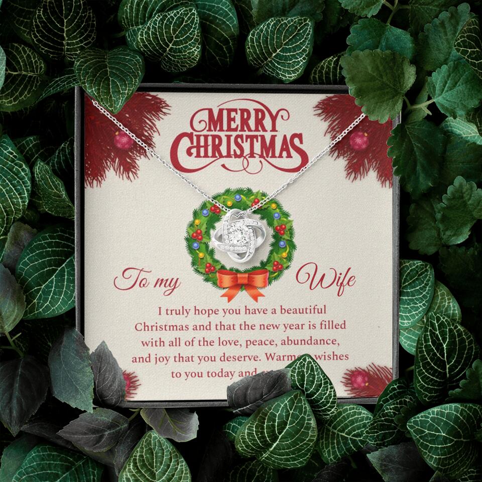 Merry Christmas I Truly Hope You Have A Beautiful Christmas - Personalized Necklace - Christmas Gifts for Wife