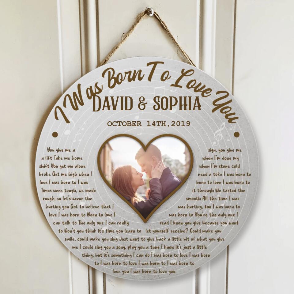 Love Song And Lyrics Custom Wooden Sign Best Anniversary Gifts For Couple