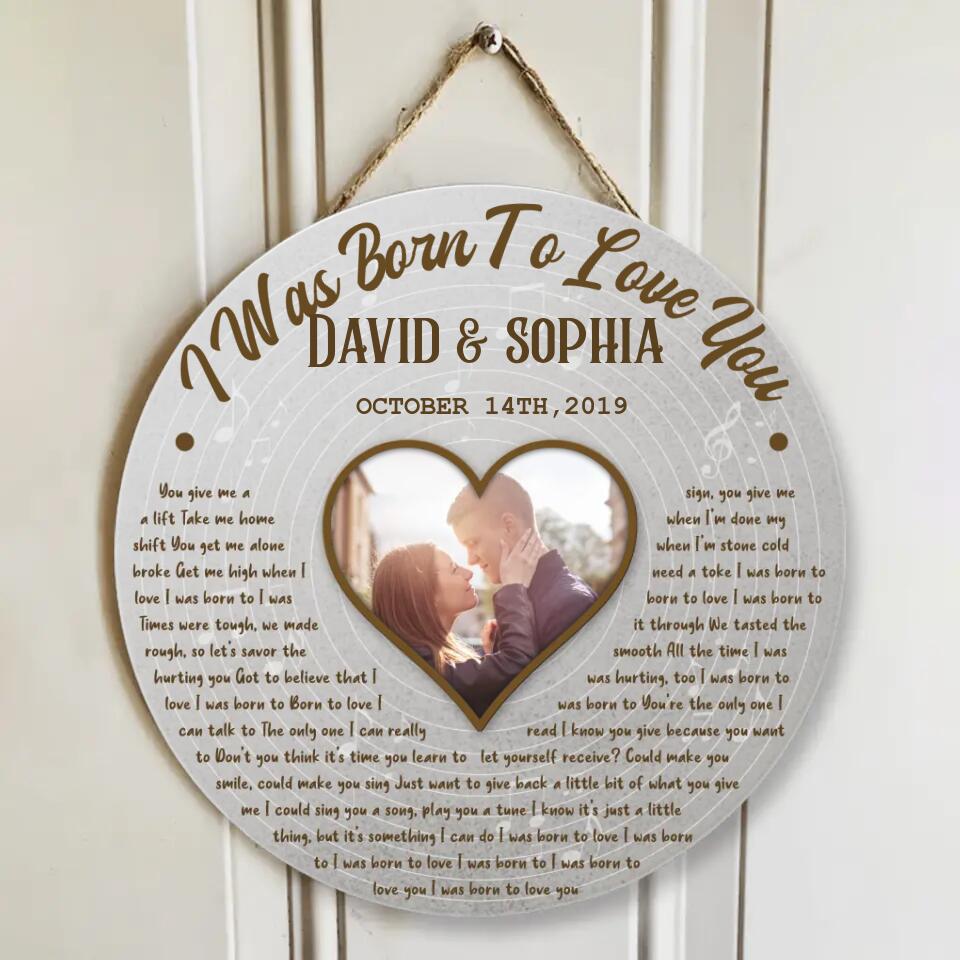 Love Song And Lyrics Custom Wooden Sign Best Anniversary Gifts For Couple