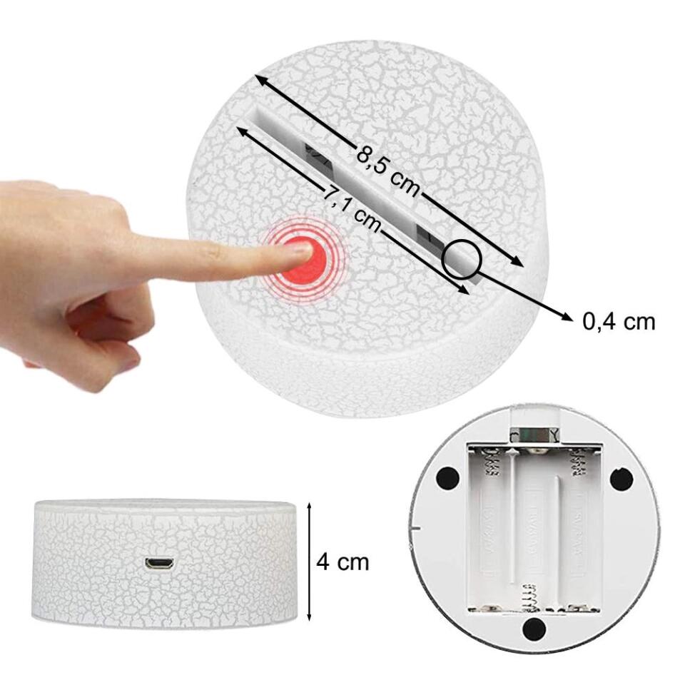 Couple Photo Christmas Tree Personalized Night Light