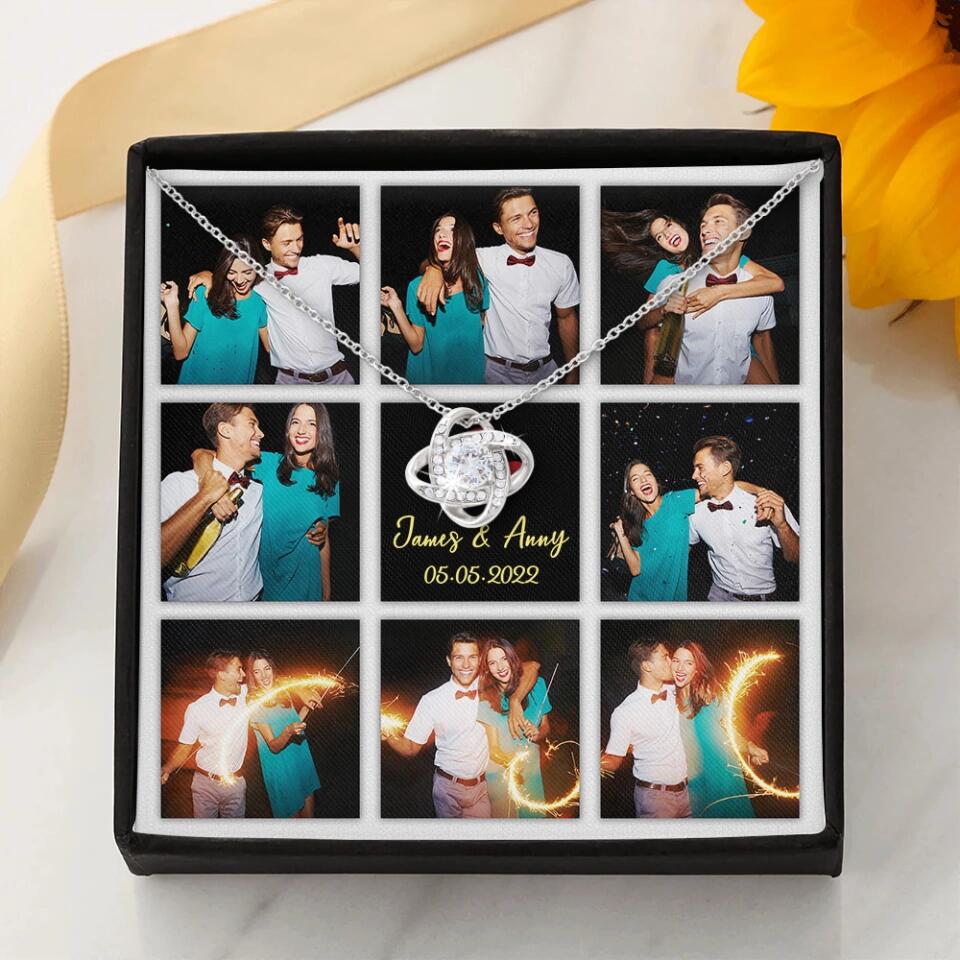 Personalized Valentine Gifts - Custom Name, Text and Date - Personalized Necklace - Gift for Her