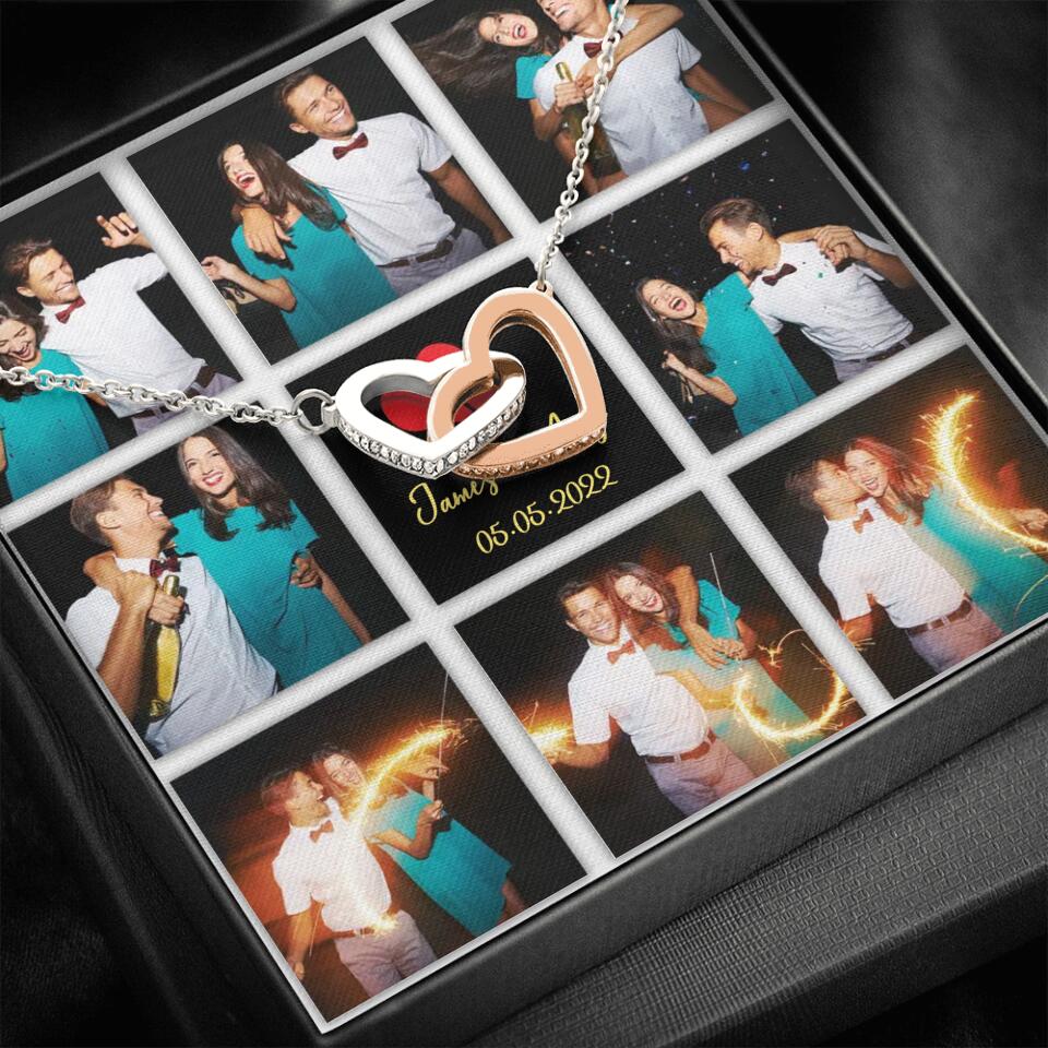 Personalized Valentine Gifts - Custom Name, Text and Date - Personalized Necklace - Gift for Her