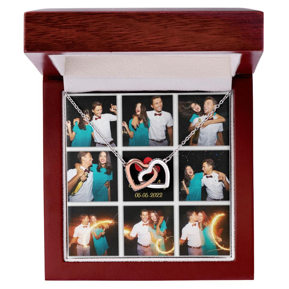 Personalized Valentine Gifts - Custom Name, Text and Date - Personalized Necklace - Gift for Her